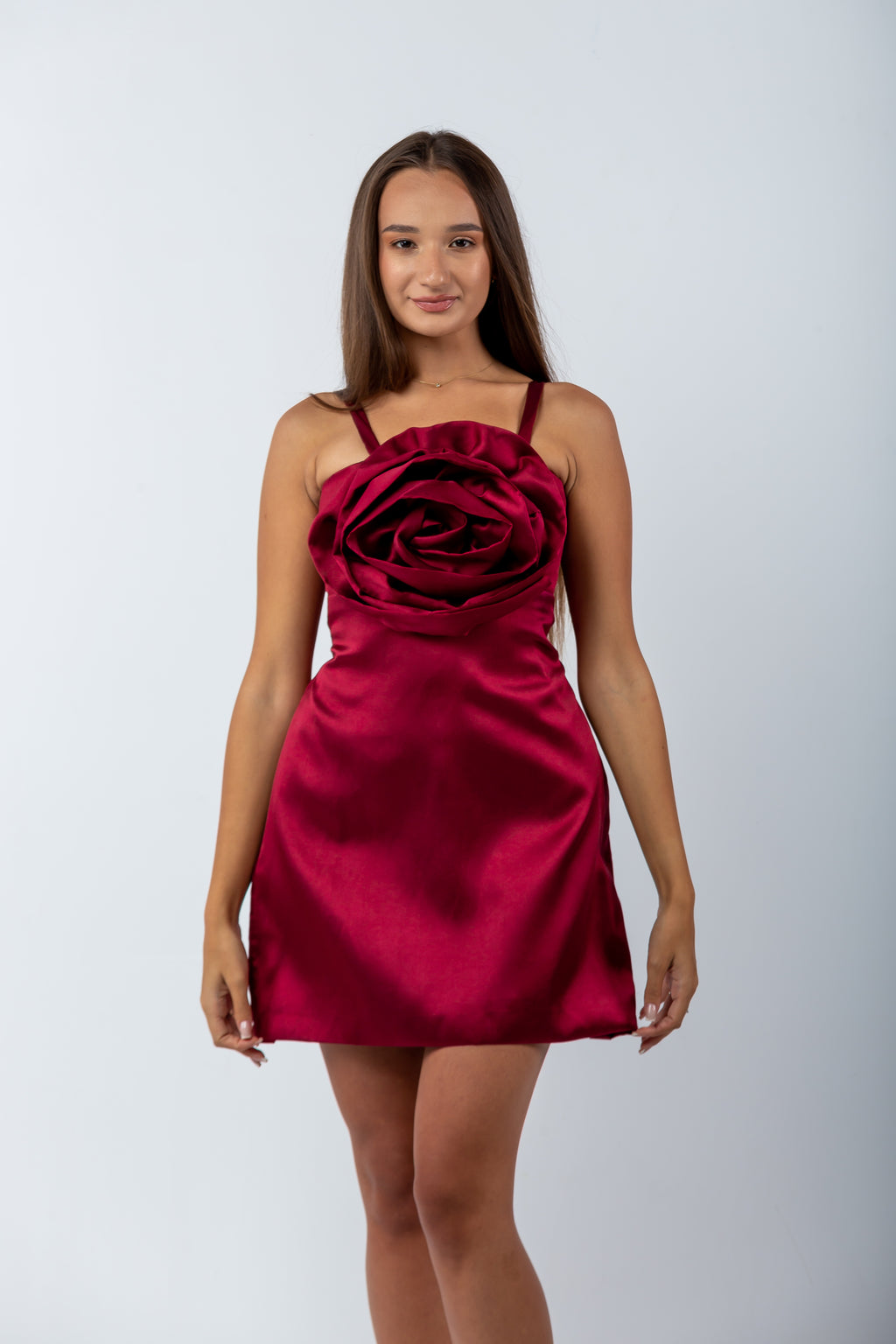 MIKADO ROSE DRESS